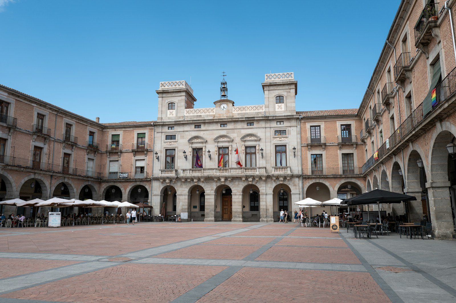 Plaza Mayor square in Avila, Castilla y Leon, Spain