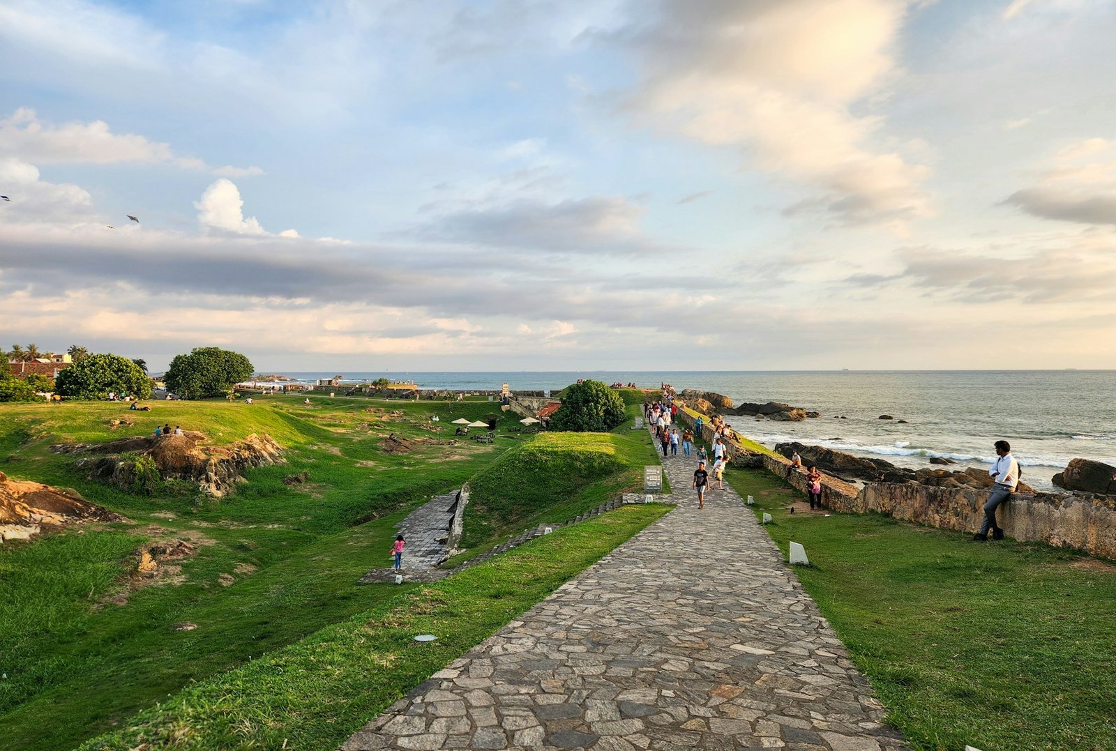 Walking the historic ramparts of Galle Fort, a UNESCO World Heritage Site on Sri Lanka's southern coast
