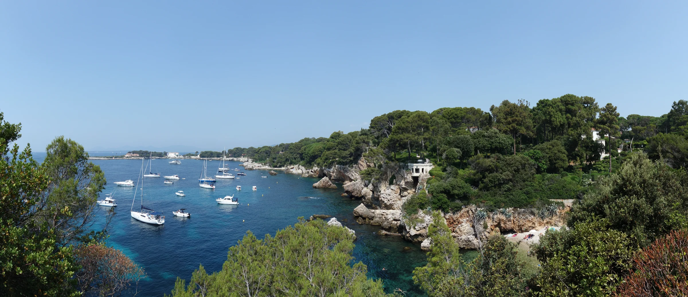 Baie des Milliardaires seen from Cap d'Antibes